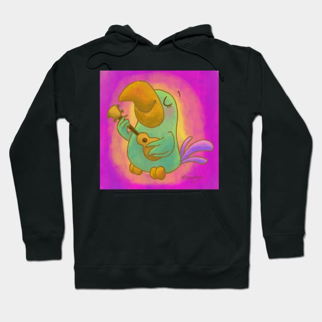 Ukelele Bird Harmony! Hoodie by ErinKantBarnard